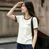 Áo Thun Cổ Tròn Nữ TNF 18005 2 Áo Thun Cổ Tròn Nữ TNF 18005