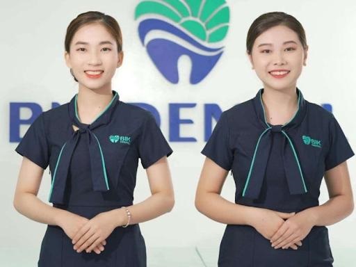 5 mẫu đồng phục lễ tân theo các lĩnh vực 4 dong phuc le tan nha khoa