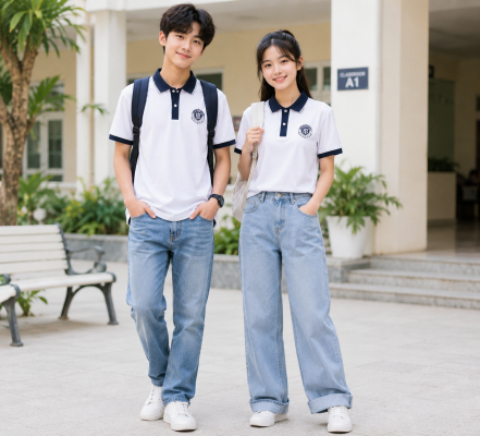 Sản xuất đồng phục học sinh 3 dong phuc hoc sinh tre trung