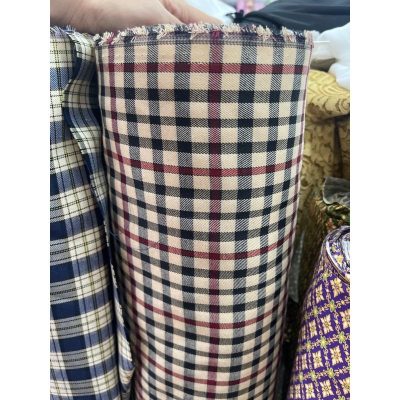 8 loại vải may quần tây học sinh 5 vai bo caro