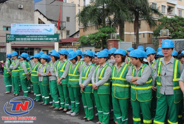 Mẫu đồng phục công nhân vệ sinh môi trường