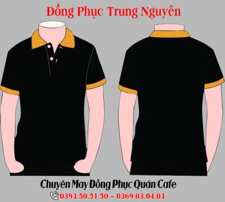 May áo đồng phục cafe 2 dong phuc cafe ao thun