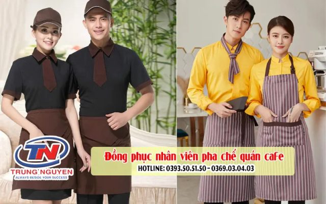 dong phuc quan cafe tre trung