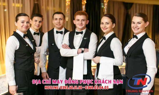 may đồng phục dịch vụ
